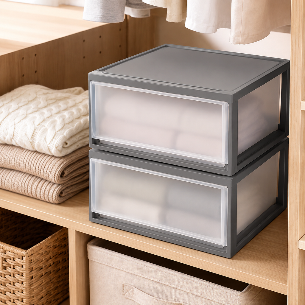 Stackable Under-Bed Storage Drawers – 2 Pack
