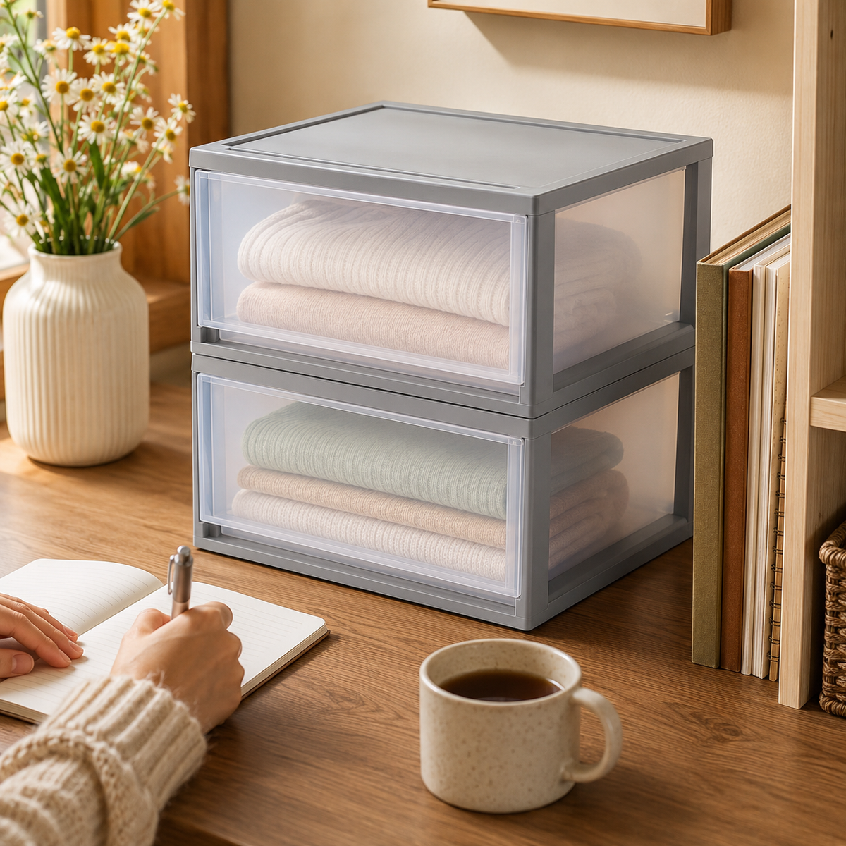 Stackable Under-Bed Storage Drawers – 2 Pack