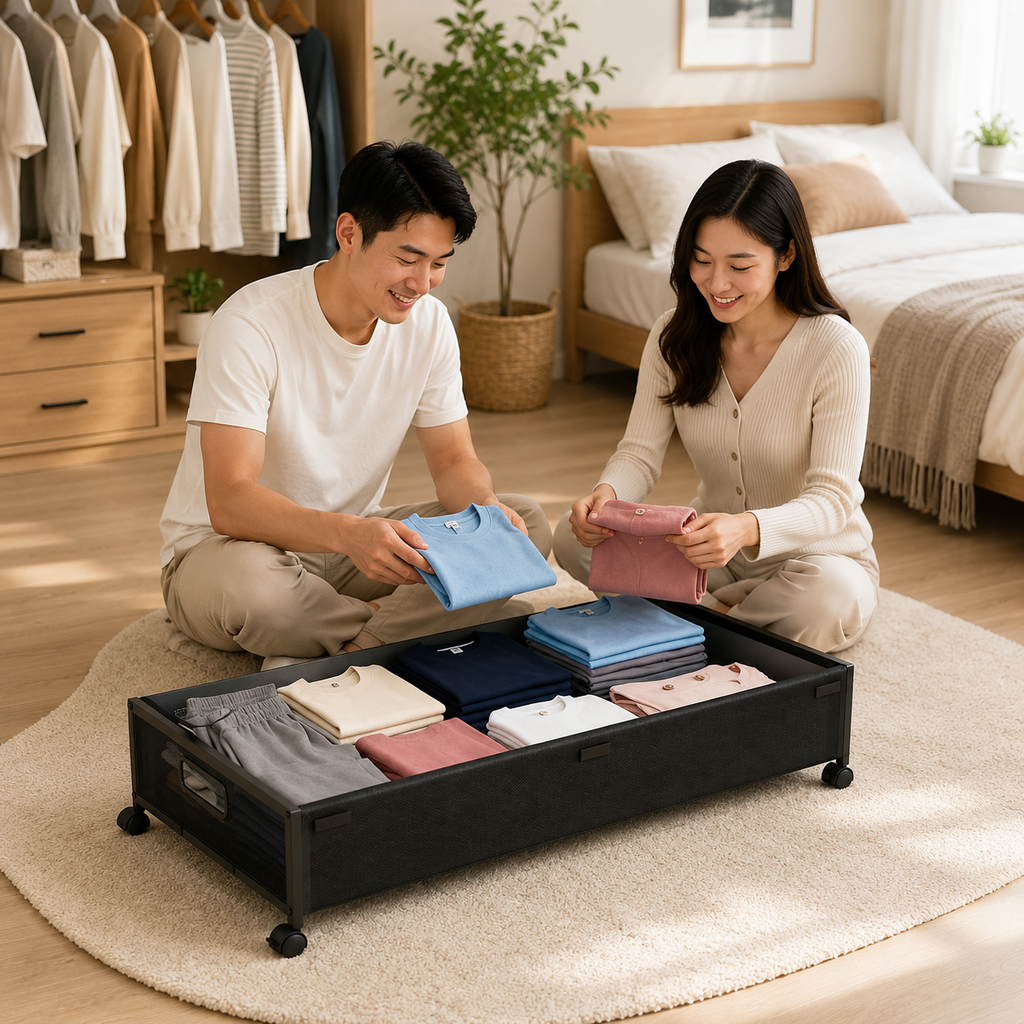 Rolling Under-Bed Storage Bins – 2 Pack