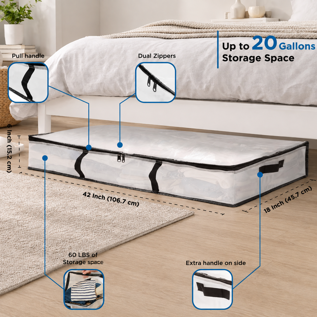 Heavy Duty Under-Bed Storage Bag